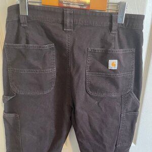 Carhartt Womens Original Fit Crawford Double Front Pants (Brown, Size 12)